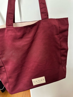 Gucci Beauty Shoulder Bag cotton red new