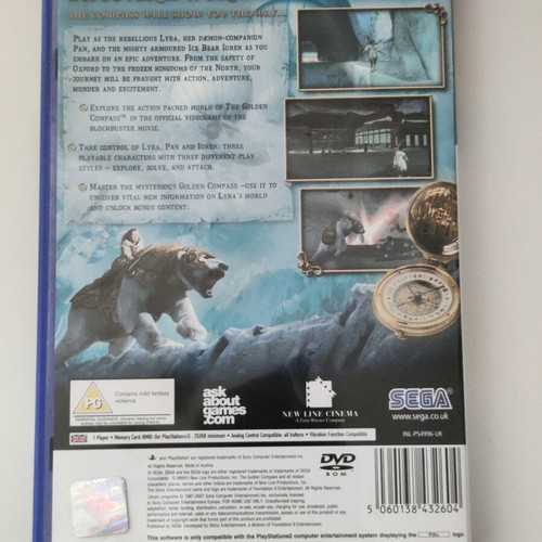 The Golden Compass PS2 game used, complete