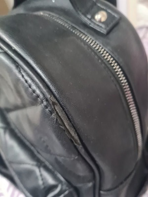 Women's black backpack