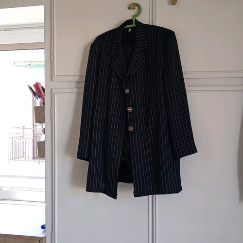 Women's classic blazer used A-Style blue size L
