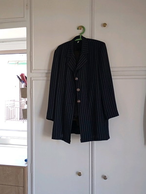 Women's classic blazer used A-Style blue size L