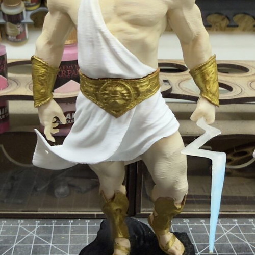 Zeus figure 17cm PLA 3D printed