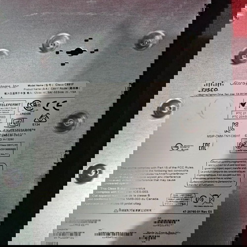 Router Cisco C891F-K9 ανακατασκευασμένος, σειρά 800