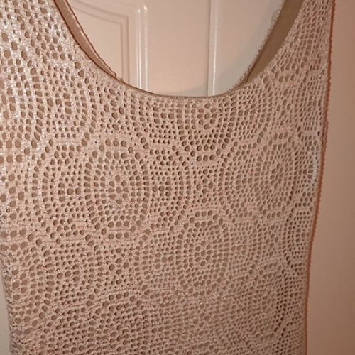 BSB evening dress new in beige golden shade, XS