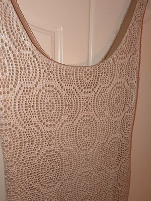 BSB evening dress new in beige golden shade, XS