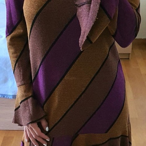 VICOLO lurex dress used, size M, purple
