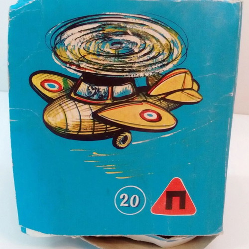 Priftis Wind-Up Plastic Amphibious Helicopter 60's Like New