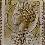  Γραμματόσημο Ιταλίας του 1952 - 50 λίρες