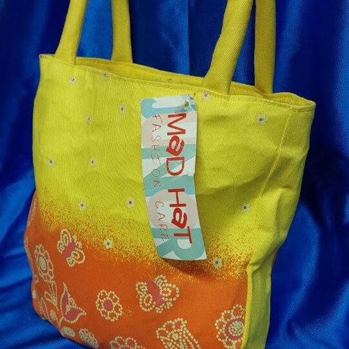 Mad Hat bag new, handheld, yellow orange