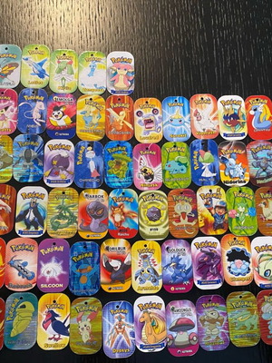 Pokémon tags used, various years