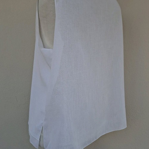 Top L white with rhinestones like new