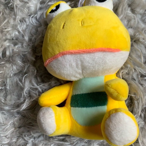 Plush frog used