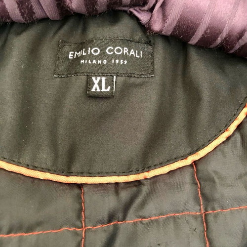 Emilio Corali jacket like new, black, with adjustable sleeves and hood