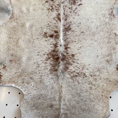 Cowhide rug 3x2 like new, natural leather with unique pattern