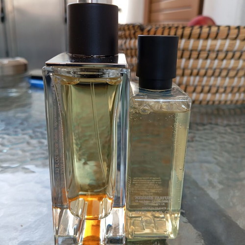 Terre d'Hermès men's fragrance set new, 100ml Eau de Toilette with shower gel