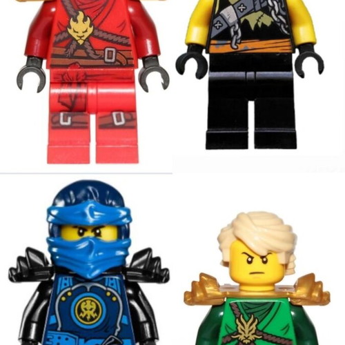 Lego Ninjago collectible figures with gift weapons