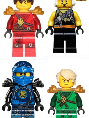 Lego Ninjago collectible figures with gift weapons