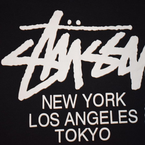 Stussy T-shirt men size M like new, black