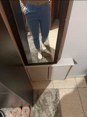 Stradivarius pants M baby blue slim fit like new