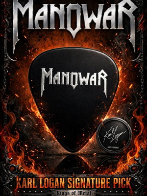 Πένα κιθάρας Manowar Karl Logan υπογεγραμμένη, 1999