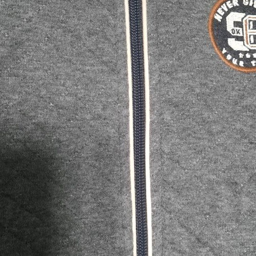 Okaidi college-style jacket for boys like new, gray and brown
