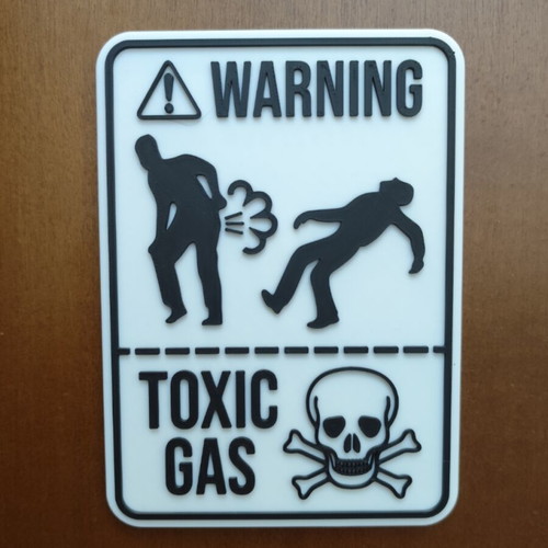 Funny bathroom sign like new