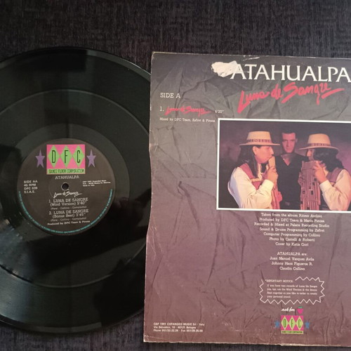 Atahualpa Luna De Sangre 12'' Maxi Single Italo Disco like new