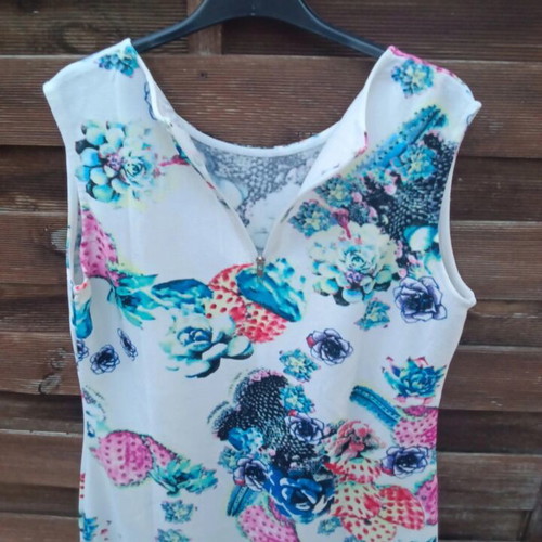 Dress size L, like new, polyester, multicolor