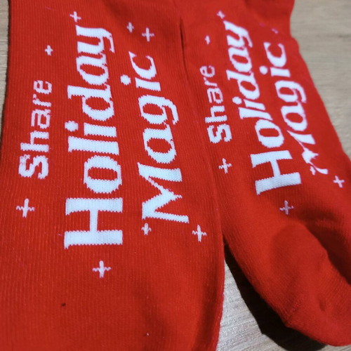 Coca Cola Christmas socks new, red