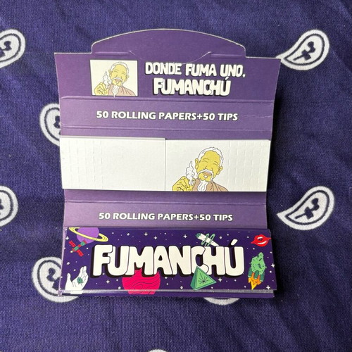 Fumanchu Purple 1 1/4 Rolling Papers and Tips Pack new