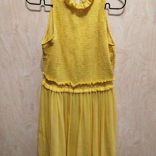 Zara sleeveless dress new size M lemon yellow