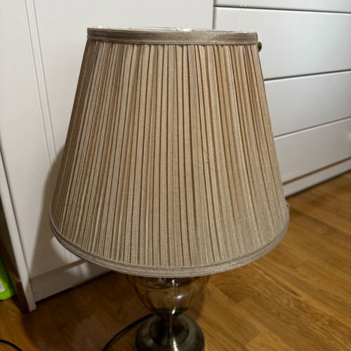 Beige lamp with unique base new