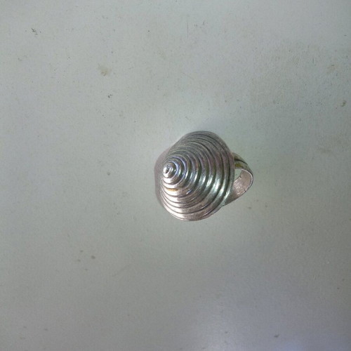Silver 925 ring with spiral design like new