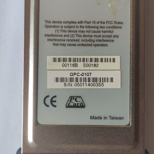 Level One GPC-0107 PCMCIA network card 10/100/1000