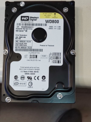 Σκληρός δίσκος Western Digital IDE 80GB μεταχειρισμένος, λειτουργικός