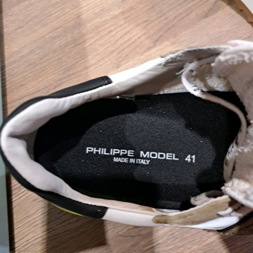 Philippe Model Paris men's sneakers new, white and beige, size 41
