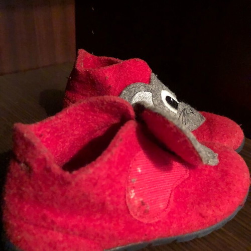 Kids wool shoes Superfit used, size 25, red