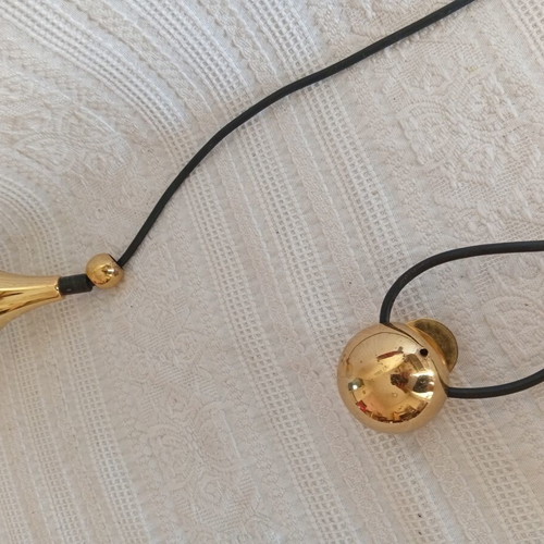 Vintage German Wofi Leuchten Pendant Light with Counterweight used