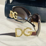 Dolce & Gabbana Vintage Oversized Sunglasses used, brown frame