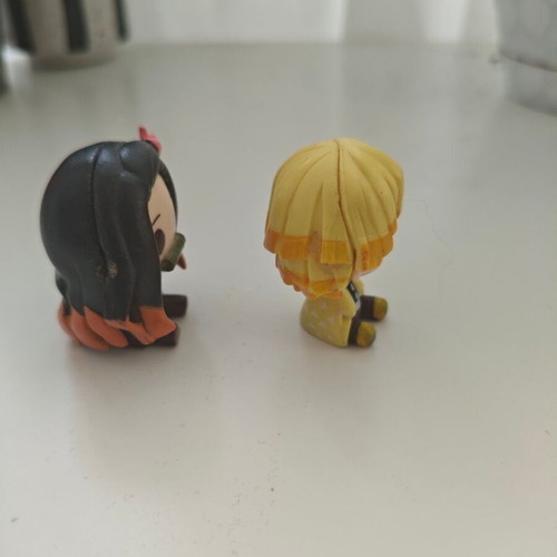 Demon Slayer Nezuko and Zenitsu figures like new, chibi style