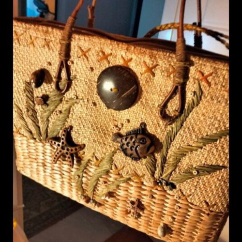 Shoulder bag new, summer style with seashell details