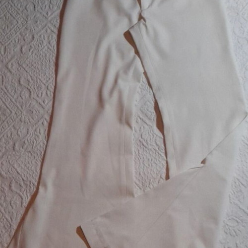 Y2K White Bell-Bottom Pants like new, Size 36