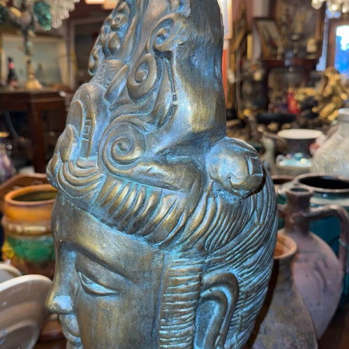 Ceramic bust used with base height 0.80
