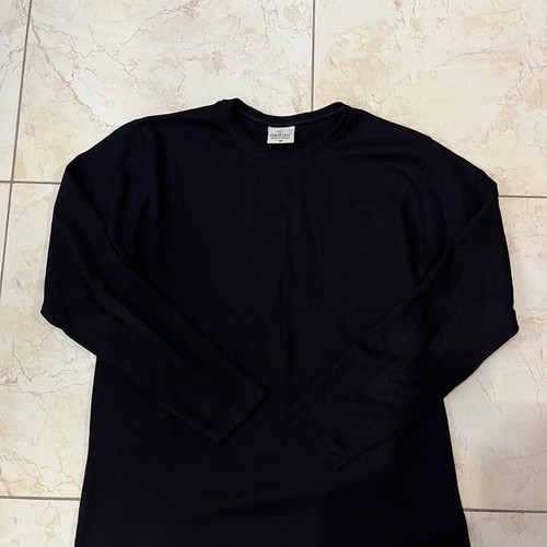 Men's long-sleeve black shirt like new, size medium