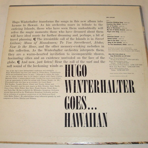 Hugo Winterhalter Goes Hawaiian vinyl record used