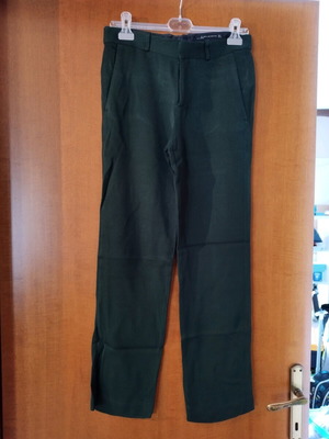 Zara women's green pants size S like new, masculine style
