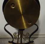 Orfac old mechanical table clock used with key