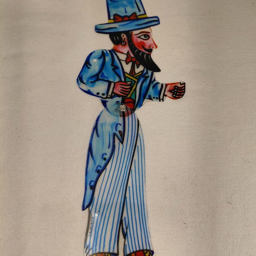Sior Dionysios Karagiozis Shadow Theatre Figure used, Dagaku creation