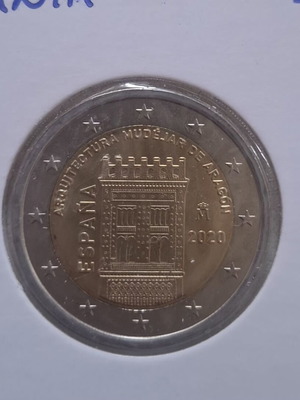 2 Euro Spain 2020 coin, uncirculated