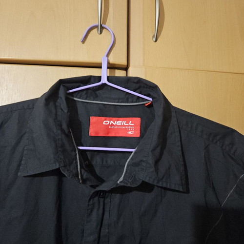 O'neill short sleeve shirt like new, 100% cotton, black, XL